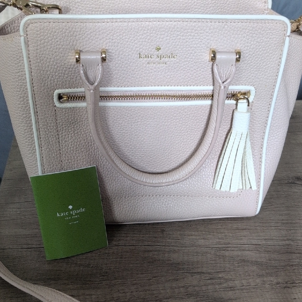 Kate Spade Blush and White Satchel